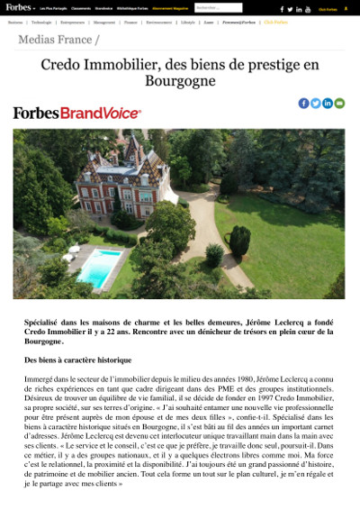 Article Forbes janvier 2020